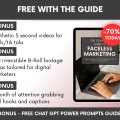 Faceless Digital Marketing Guide MRR PLR | 77 Page Done For You Ebook for Passive Income