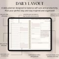 Digital Planner Undated, iPad & Android Planner, GoodNotes Calendar, Daily Weekly Monthly Journal with Stickers, iPad Planner for 2025 2026