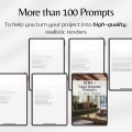 Nano Banana Prompts For Interior Designers, Interior Design AI Prompts, Rendering AI Prompts, Home Decor Templates PDF, Prompts For Interior