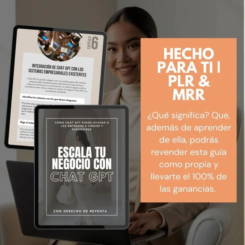 ChatGPT Business Guide Editable Canva Template with Resell Rights (MRR & PLR)